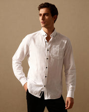 Arrowknight white cotton shirt-font view