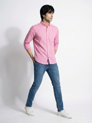 Men’s Pink Linen Classic Shirt | Arrowknight