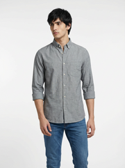 Men’s Pure Linen Grey Shirt – Stylish, Soft & Lightweight | ArrowKnight