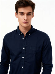 Arrow Knight men’s navy blue shirt, 100% cotton, soft and stylish